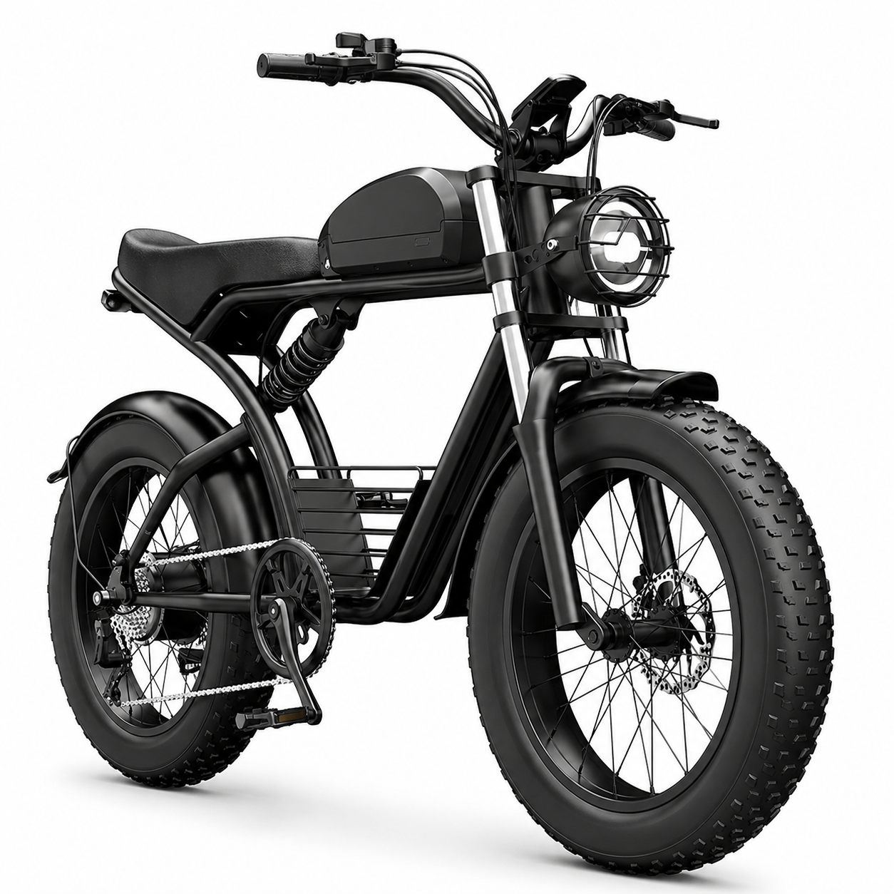 Kickwey K7 Electric Bike – 1500W Motor, 48V 23Ah Battery, 20” Fat Tire E-Bike, Up to 50km/h, Long Range Electric Mountain Bicycle